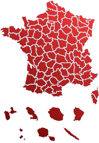 Carte des dpartements